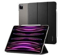 Spigen Funda Liquid Air Folio Compatible con iPad Pro 12.9 Pulgadas 6ª / 5ª Generación (2022/2021) con Apple Pencil de 2ª Generación (2021) - Negro