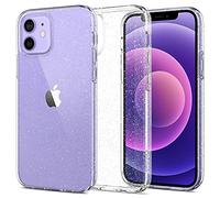 Spigen Funda Liquid Crystal Glitter Compatible con iPhone 12 y Compatible con iPhone 12 Pro - Crystal Quartz