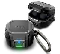 Spigen Funda Lock Fit Compatible con Samsung Galaxy Buds 2 Pro/Galaxy Buds 2 / Galaxy Buds Pro/Galaxy Buds Live - Negro
