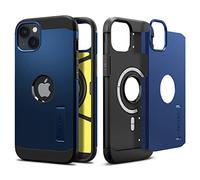Spigen Funda Magnética Tough Armor MagFit Compatible con iPhone 14 MagSafe - Azul Marino