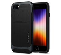 Spigen Funda Neo Hybrid Herringbone Compatible con iPhone SE 2020, Compatible con iPhone 8 y Compatible con iPhone 7 - Metal Pizarra
