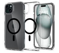 Spigen Funda para iPhone 15 Plus, Ultra Hybrid MagFit, Compatible con MagSafe - Negro