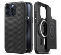 Spigen Funda para iPhone 15 Pro MAX, mag Armor MagFit, Compatible con MagSafe - Negro Mate