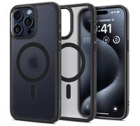 Spigen Funda para iPhone 15 Pro MAX, Ultra Hybrid MagFit, Compatible con MagSafe - Negro Translúcido