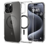 Spigen Funda para iPhone 15 Pro, Ultra Hybrid MagFit Compatible con MagSafe - Gris Carbón