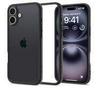 Spigen Funda para iPhone 16 Plus, Ultra Hybrid [Anti-Amarillo] - Negro Mate