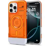 Spigen Funda para iPhone 16 Pro, Classic C1 MagFit Compatible con MagSafe - Mandarina