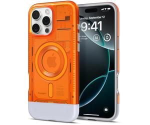 Spigen Funda para iPhone 16 Pro, Classic C1 MagFit Compatible con MagSafe - Mandarina