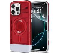 Spigen Funda para iPhone 16 Pro, Classic C1 MagFit Compatible con MagSafe - Rubí