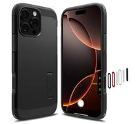 Spigen Funda para iPhone 16 Pro, Tough Armor(AI) T MagFit [Cubierta habilitada para Control de Cámara] Compatible con MagSafe - Negro