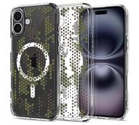 Spigen Funda para iPhone 16, Ultra Hybrid MagFit Compatible con MagSafe - Digital Camo