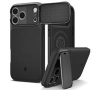 Spigen Funda para iPhone 17 Pro MAX, Optik Armor MagFit Compatible con MagSafe - Negro