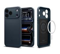 Spigen Funda para iPhone 17 Pro MAX, Thin Fit MagFit Compatible con MagSafe - Metal Pizarra