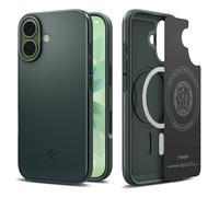 Spigen Funda para iPhone 17, Thin Fit MagFit Compatible con MagSafe - Verde Cian