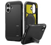 Spigen Funda para iPhone 17, Tough Armor T MagFit Compatible con MagSafe - Negro