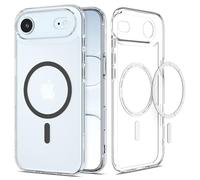 Spigen Funda para iPhone Air, Air Skin Hybrid MagFit [Ultra Delgada] Compatible con MagSafe - Grafito Claro