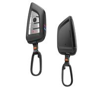 Spigen Funda para Llave BMW con TPU [1 Paquete] Cubierta de Llave de Coche con Mosquetón y Correa, Diseñada para Llaves BMW - Negro