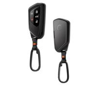 Spigen Funda para Llave Volkswagen con TPU [1 Paquete] Cubierta de Llave de Coche con Mosquetón y Correa, Diseñada para Llaves Volkswagen - Negro