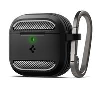Spigen Funda Rugged Armor Compatible con AirPods 4 (2024) - Negro Mate