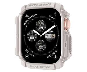 Spigen Funda Rugged Armor Compatible con Apple Watch Serie 11/10 46mm (2025/2024) - Beige Dune