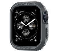 Spigen Funda Rugged Armor Compatible con Apple Watch Series 9 8 7 45mm y Series 6 5 SE 4 44mm - Gris Oscuro
