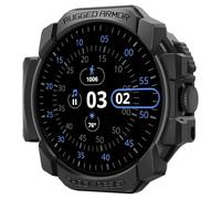 Spigen Funda Rugged Armor Compatible con Google Pixel Watch 3 41mm (2024) y 2/1 (2023/2022) - Negro Mate