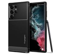 Spigen Funda Rugged Armor Compatible con Samsung Galaxy S22 Ultra 5G - Negro Mate