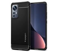 Spigen Funda Rugged Armor Compatible con Xiaomi 12 y Compatible con Xiaomi 12X - Negro Mate