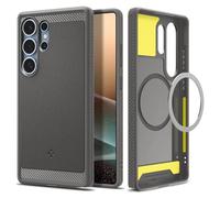 Spigen Funda Rugged Armor MagFit Compatible con Samsung Galaxy S25 Ultra 5G - Marble Gray