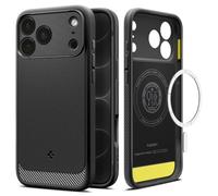 Spigen Funda Rugged Armor MagFit para iPhone 18 Pro/iPhone 17 Pro | Compatible con MagSafe, Negro Mate