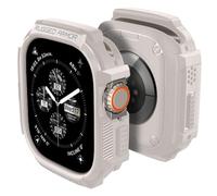 Spigen Funda Rugged Armor para Apple Watch Ultra 4/3/2/1 | Funda TPU duradera fibra carbono, biseles elevados y recortes precisos para Apple Watch Ultra 49mm - Dune Beige