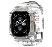 Spigen Funda Rugged Armor Pro con Correa para 44mm Compatible con Apple Watch Ultra 2 (2023) / Ultra (2022) 49mm - Transparente