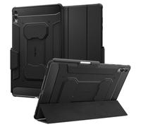 Spigen Funda Rugged Armor Pro para Galaxy Tab S11 Ultra (2025) | Funda robusta con soporte para S-Pen, tapa plegable con función de soporte y encendido/apagado automático - Negro