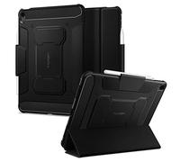 Spigen Funda Rugged Armor Pro para iPad Air 11 Pulgadas&10.9 Pulgadas | Funda robusta per 8/7/6/5/4 Generación con soporte para Pencil, función de soporte y encendido/apagado automático - Negro