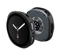 Spigen Funda Thin Fit 360 para Samsung Galaxy Watch 9/8 44 mm | Funda ligera de PC con cristal templado integrado, acceso perfecto a botones para modelos 2026/2025 - Negro