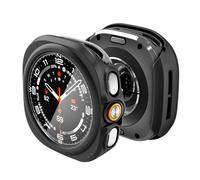 Spigen Funda Thin Fit 360 para Samsung Galaxy Watch Ultra 2 47 mm | Funda ligera de PC con cristal templado integrado, acceso perfecto a botones para modelos 2026 - Negro