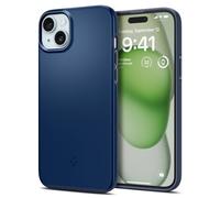 Spigen Funda Thin Fit Compatible con iPhone 15 Plus - Azul Marino