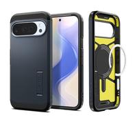 Spigen Funda Tough Armor(AI) MagFit para Google Pixel 10 Pro XL Compatible con Pixelsnap y MagSafe - Metal Pizarra