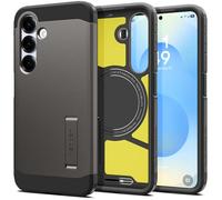 Spigen Funda Tough Armor (AI) MagFit para Samsung Samsung Galaxy S25 | Compatible con MagSafe, Gris