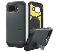Spigen Funda Tough Armor MagFit para Google Pixel 10a | Compatibile con MagSafe, Verde Cian