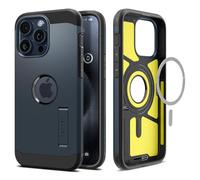 Spigen Funda para iPhone 15 Pro MAX, Tough Armor MagFit, Compatible con MagSafe - Metal Pizarra