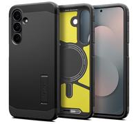 Spigen Funda Tough Armor MagFit para Samsung Galaxy S25 FE | Compatibile con MagSafe, Negro