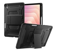 Spigen Funda Tough Armor Pro Compatible con Samsung Galaxy Tab S11 (2025), Funda para Galaxy Tab S11 con Soporte Integrado y Portaplumas - Negro