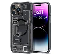 Spigen Funda Ultra híbrida MagFit Compatible con iPhone 14 Pro MAX Zero One, Poliuretano termoplástico, Absorbe los Golpes