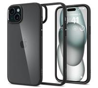 Spigen Funda Ultra Hybrid Compatible con iPhone 15 Plus - Negro Mate