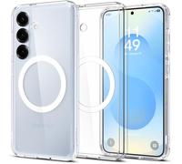 Spigen Funda Ultra Hybrid MagFit Compatible con Samsung Galaxy S25 Plus 5G - Blanco Claro