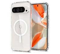 Spigen Funda Ultra Hybrid OneTap Metal Ring MagFit Compatible con Google Pixel 9 / Pixel 9 Pro - Blanco