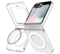 Spigen Funda Ultra Hybrid Pro MagFit Compatible con Samsung Galaxy Z Flip 7 FE y Samsung Galaxy Z Flip 6 - Blanco Claro
