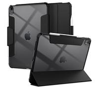 Spigen Funda Ultra Hybrid Pro para iPad Air 11 Pulgadas&10.9 Pulgadas | Funda transparente para M5/M4/M3/M2 (2026-2023) con soporte para Pencil, tapa plegable y auto sleep/wake - Negro