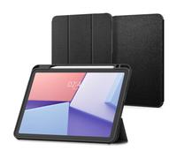 Spigen Funda Urban Fit para iPad Air 11 Pulgadas&10.9 Pulgadas | Funda minimalista per 8/7/6/5/4 Generación con soporte para Pencil, tapa plegable y auto sleep/wake - Negro